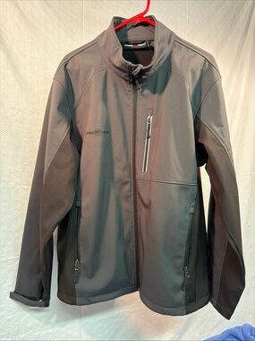 Free Tech Men’s Black Fleece Lined Full Zip Jacket L 42-44 Zip Pockets
